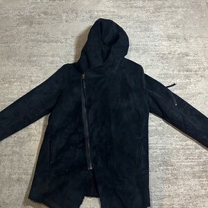H&M Black Pea Coat for Men